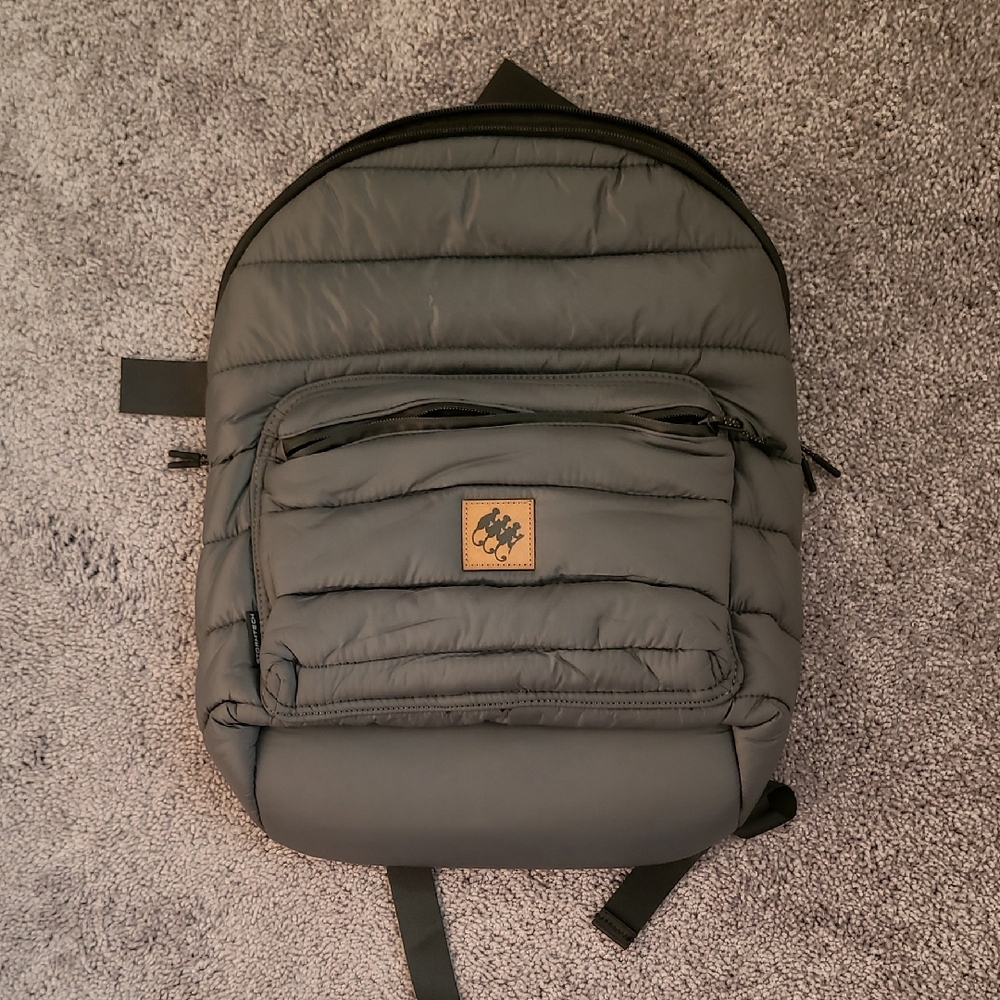Sleek Black Backpack With Logo Patch - image 1